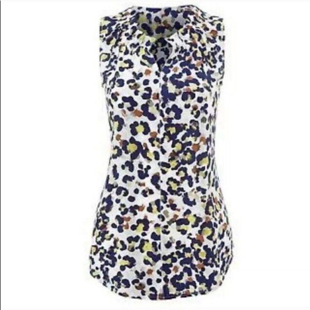 Cabi Seeing Spots Fierce Sleeveless Top #5222 Sz L